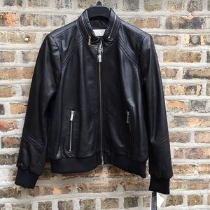 New Michael kors leather jacket